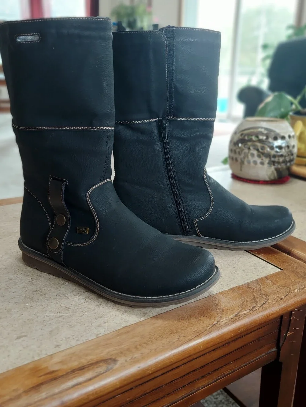 Remonte Vegan Faux Leather Convertible Boots Size 40